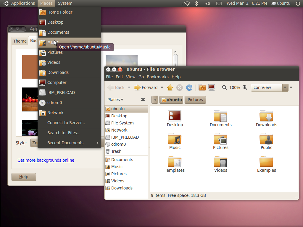 Ecran Ubuntu 10.04 (Lucid Lynx)