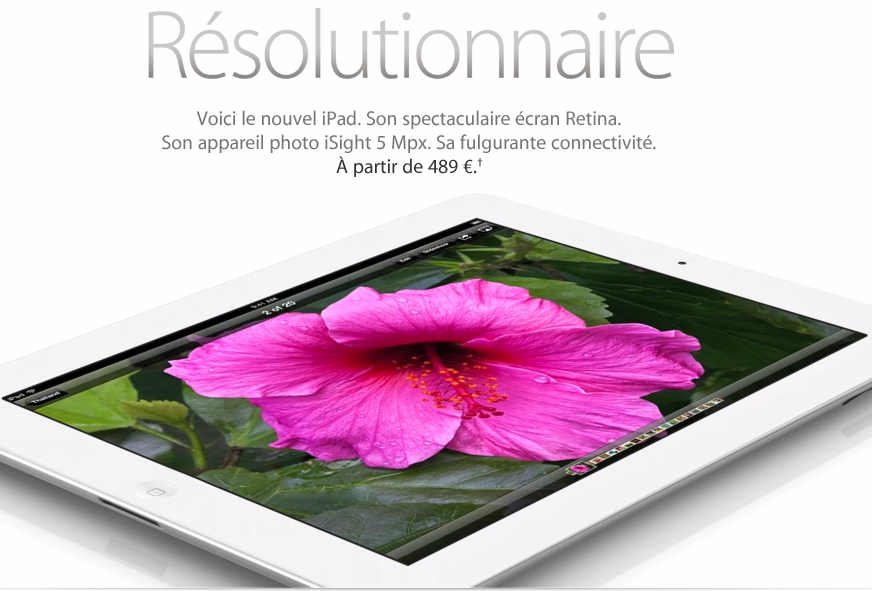 Publicité : l'Ipad résolutionnaire